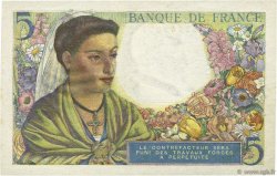 5 Francs BERGER FRANCE  1943 F.05.05 XF