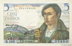 5 Francs BERGER FRANCIA  1943 F.05.05 AU