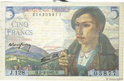 5 Francs BERGER FRANCIA  1945 F.05.06 MBC+