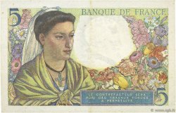 5 Francs BERGER FRANCE  1945 F.05.06 XF