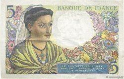 5 Francs BERGER FRANCE  1945 F.05.06 XF