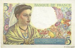 5 Francs BERGER FRANKREICH  1947 F.05.07 fVZ