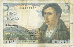 5 Francs BERGER FRANCIA  1947 F.05.07 MBC+