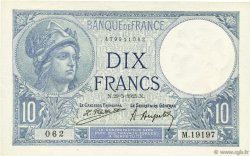 10 Francs MINERVE FRANCIA  1925 F.06.09 SC+