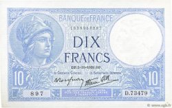 10 Francs MINERVE modifié FRANCIA  1939 F.07.10 AU+