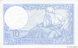10 Francs MINERVE modifié FRANKREICH  1939 F.07.10 fST+