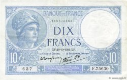 10 Francs MINERVE modifié FRANCE  1939 F.07.13 XF