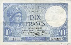 10 Francs MINERVE modifié FRANKREICH  1940 F.07.18 fVZ