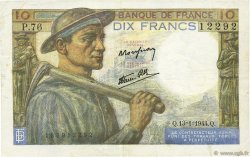 10 Francs MINEUR FRANCIA  1944 F.08.10 MBC
