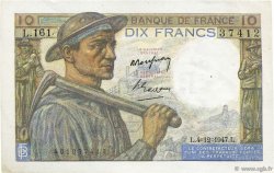 10 Francs MINEUR FRANCIA  1947 F.08.19 SPL
