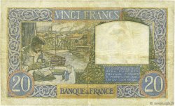 20 Francs TRAVAIL ET SCIENCE FRANCE  1940 F.12.04 F