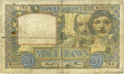 20 Francs TRAVAIL ET SCIENCE FRANCIA  1940 F.12.09 B
