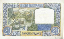 20 Francs TRAVAIL ET SCIENCE FRANCE  1940 F.12.11 XF-