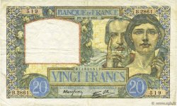 20 Francs TRAVAIL ET SCIENCE FRANCIA  1941 F.12.12 BB