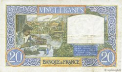 20 Francs TRAVAIL ET SCIENCE FRANKREICH  1941 F.12.14 SS