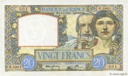 20 Francs TRAVAIL ET SCIENCE FRANCIA  1941 F.12.14 AU