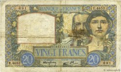 20 Francs TRAVAIL ET SCIENCE FRANCIA  1941 F.12.15 MB