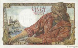 20 Francs PÊCHEUR FRANKREICH  1943 F.13.05 VZ