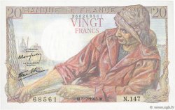 20 Francs PÊCHEUR FRANCE  1945 F.13.10 XF