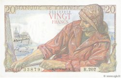 20 Francs PÊCHEUR FRANCE  1949 F.13.14 UNC-