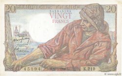 20 Francs PÊCHEUR FRANCIA  1949 F.13.15 EBC