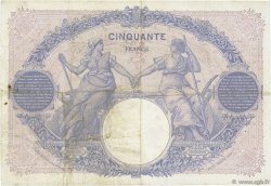 50 Francs BLEU ET ROSE FRANKREICH  1907 F.14.19 fSS