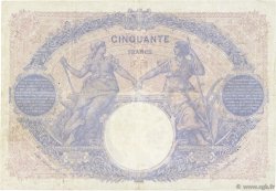 50 Francs BLEU ET ROSE FRANCIA  1915 F.14.28 MB
