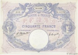 50 Francs BLEU ET ROSE FRANCIA  1925 F.14.38 MBC+