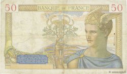 50 Francs CÉRÈS modifié FRANCE  1938 F.18.10 F