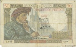50 Francs JACQUES CŒUR FRANCIA  1941 F.19.17 RC+