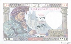 50 Francs JACQUES CŒUR FRANCIA  1942 F.19.18 SC
