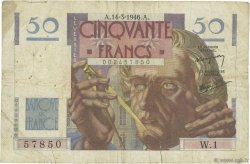 50 Francs LE VERRIER FRANKREICH  1946 F.20.01 S