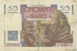 50 Francs LE VERRIER FRANKREICH  1946 F.20.05 S
