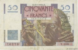 50 Francs LE VERRIER FRANCE  1948 F.20.10 F