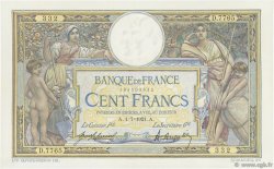 100 Francs LUC OLIVIER MERSON sans LOM FRANCIA  1921 F.23.14 MBC+
