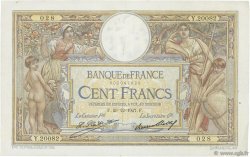 100 Francs LUC OLIVIER MERSON grands cartouches FRANKREICH  1927 F.24.06 SS