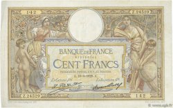 100 Francs LUC OLIVIER MERSON grands cartouches FRANCIA  1929 F.24.08 BC+