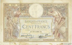 100 Francs LUC OLIVIER MERSON type modifié FRANCIA  1938 F.25.18 BC