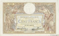 100 Francs LUC OLIVIER MERSON type modifié FRANCIA  1938 F.25.29 BB