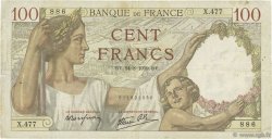 100 Francs SULLY FRANCIA  1939 F.26.05 MBC