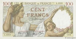100 Francs SULLY FRANCE  1939 F.26.07 XF+