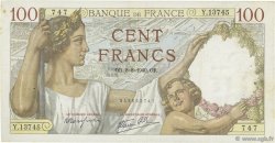 100 Francs SULLY FRANCIA  1940 F.26.35 MBC