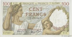100 Francs SULLY FRANCE  1940 F.26.43 SUP