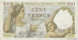 100 Francs SULLY FRANCIA  1942 F.26.64 MBC