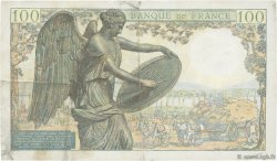 100 Francs DESCARTES FRANKREICH  1942 F.27.01 fVZ