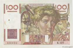 100 Francs JEUNE PAYSAN FRANKREICH  1946 F.28.10 VZ