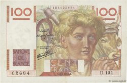 100 Francs JEUNE PAYSAN FRANCIA  1947 F.28.13 SPL