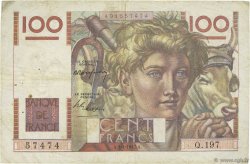 100 Francs JEUNE PAYSAN FRANCIA  1947 F.28.14 BC