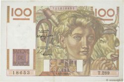 100 Francs JEUNE PAYSAN FRANCE  1949 F.28.21 VF