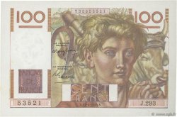 100 Francs JEUNE PAYSAN FRANKREICH  1949 F.28.22 VZ+
